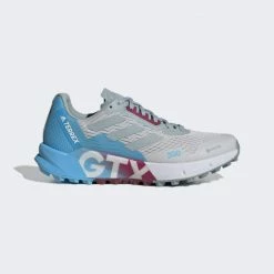 Flash Sale 😍 Trail | Outdoor Adidas Terrex Agravic Flow 2.0 Gore-Tex Trail Running Sho Dash Grey / Magic Grey / Sky Rush 🤩