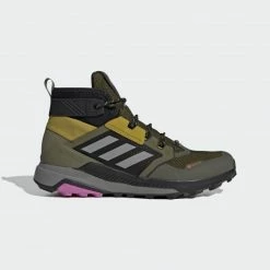 Best Pirce ⌛ Trail | Outdoor Adidas Terrex Trailmaker Mid Gore-Tex Hiking 👟 Shoes Focus Olive / Grey Three / Pulse Lilac 🌟