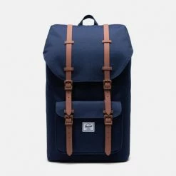 Προϋπολογισμός 👏 Σακίδια Πλάτης Herschel Little America Unisex Σακίδιο Πλάτης 25 L PEACOAT/SADDLE BROWN 🎁