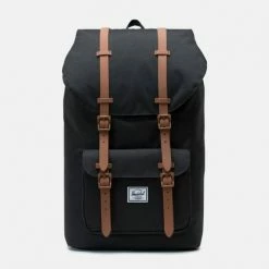 Συμφωνίες ✔️ Σακίδια Πλάτης Herschel Little America Unisex Σακίδιο Πλάτης 25L Black/Saddle Brown 👏