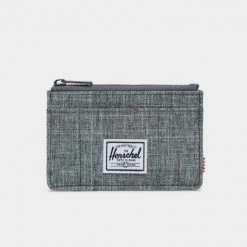 Συμφωνίες ⌛ Πορτοφόλια Herschel Oscar Unisex Πορτοφόλι RAVEN CROSSHATCH ⭐