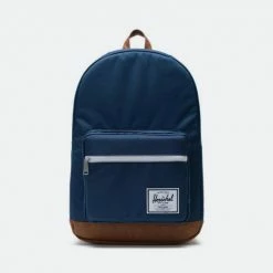 Best Pirce 👍 Σακίδια Πλάτης Herschel Pop Quiz Navy/Tan Synthetic Leather 🔥