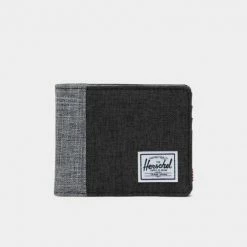 Flash Sale 😉 Πορτοφόλια Herschel Roy Πορτοφόλι BLACK CROSSHATCH/BLACK/RAVEN CROSSHATCH 😀