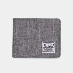 Φτηνός 🔔 Πορτοφόλια Herschel Roy Πορτοφόλι RAVEN CROSSHATCH ⌛
