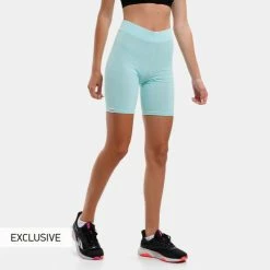 Πολύ καλή προσφορά 🛒 Biker Shorts Nuff Performance Γυναικείο Biker Σορτς Mint 🌟