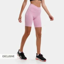Νέος 😍 Biker Shorts Nuff Performance Γυναικείο Biker Σορτς PINK 🧨