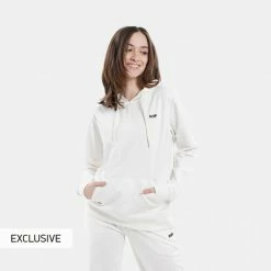 ΧΟΝΔΡΙΚΟ ΕΜΠΟΡΙΟ 🎁 Μπλούζα Με Κουκούλα Nuff Γυναικεία Μπλούζα με Κουκούλα OFF WHITE 👏