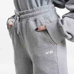 Φτηνός 🌟 Φόρμες Nuff Γυναικείο Παντελόνι Jogger GRAY MEL ✨ -Φτηνός nuff Κατάστημα nuff jogger pants 16