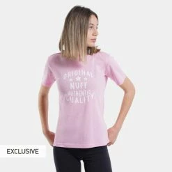 Flash Sale 🌟 T-shirts | Μπλούζα κοντό μανίκι Nuff Logo & Graphic Vintage Graphic Pink 👍