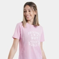 Flash Sale 🌟 T-shirts | Μπλούζα κοντό μανίκι Nuff Logo & Graphic Vintage Graphic Pink 👍 -Φτηνός nuff Κατάστημα nuff logo graphic vintage graphic 7