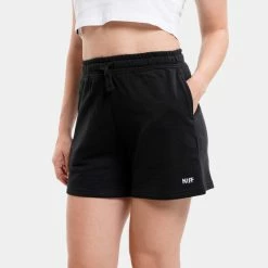 Κουπόνι 🧨 Σορτς | Βερμούδες Nuff 1/4 Γυναικείο Σορτς BLACK ✨ -Φτηνός nuff Κατάστημα nuff shorts 1 4 high waist f terry 27