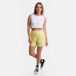 Το φθηνότερο 😀 Σορτς | Βερμούδες Nuff 1/4 Γυναικείο Σορτς LIGHT YELLOW 😉 -Φτηνός nuff Κατάστημα nuff shorts 1 4 high waist f terry 4