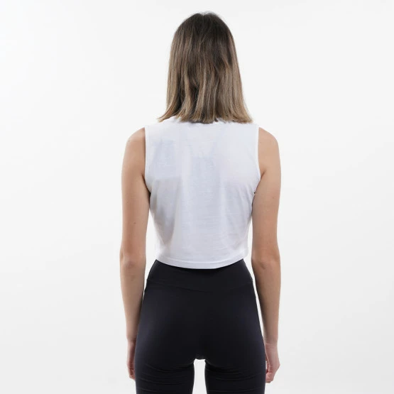 Εξοδος ⌛ Αμάνικα T-shirts Nuff Logo Γυναικείο Crop Top White 🌟 2 Εξοδος ⌛ Αμάνικα T-shirts Nuff Logo Γυναικείο Crop Top White 🌟 - Image 2