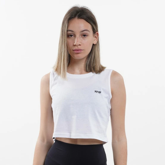 Εξοδος ⌛ Αμάνικα T-shirts Nuff Logo Γυναικείο Crop Top White 🌟 4 Εξοδος ⌛ Αμάνικα T-shirts Nuff Logo Γυναικείο Crop Top White 🌟 - Image 4