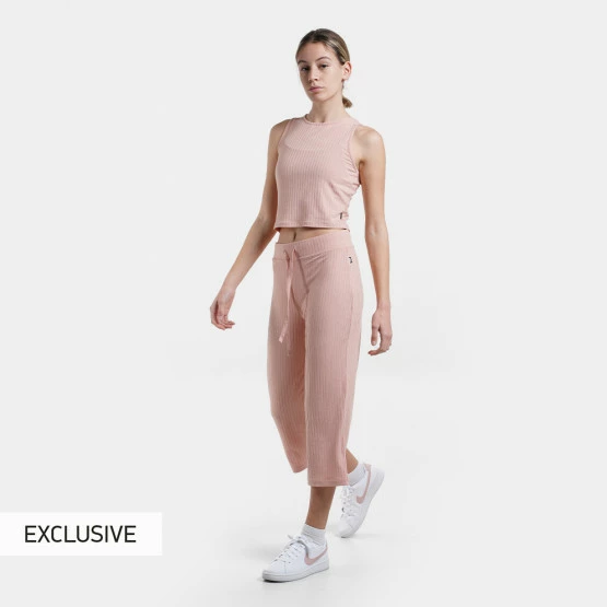 Νέος ✨ Φόρμες Nuff Rib Γυναικείο Crop Παντελόνι Φόρμας ΡΟΖ 🎉 5 Νέος ✨ Φόρμες Nuff Rib Γυναικείο Crop Παντελόνι Φόρμας ΡΟΖ 🎉 - Image 5