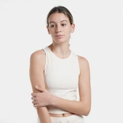 Flash Sale 😍 Αμάνικα T-shirts Nuff Rib Γυναικεία Αμάνικη Μπλούζα Εκρού 🔥 -Φτηνός nuff Κατάστημα nuff wo s tank top rib 12