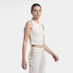 Flash Sale 😍 Αμάνικα T-shirts Nuff Rib Γυναικεία Αμάνικη Μπλούζα Εκρού 🔥 -Φτηνός nuff Κατάστημα nuff wo s tank top rib 13