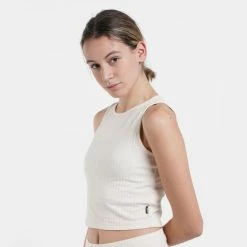 Flash Sale 😍 Αμάνικα T-shirts Nuff Rib Γυναικεία Αμάνικη Μπλούζα Εκρού 🔥 -Φτηνός nuff Κατάστημα nuff wo s tank top rib 15