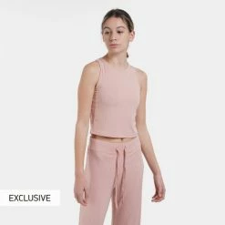 Προώθηση 👍 Αμάνικα T-shirts Nuff Rib Γυναικεία Αμάνικη Μπλούζα ΡΟΖ ❤️ -Φτηνός nuff Κατάστημα nuff wo s tank top rib 7