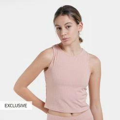 Προώθηση 👍 Αμάνικα T-shirts Nuff Rib Γυναικεία Αμάνικη Μπλούζα ΡΟΖ ❤️ -Φτηνός nuff Κατάστημα nuff wo s tank top rib 8