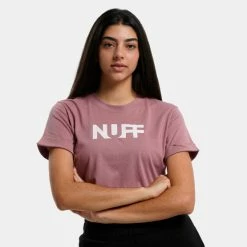 Flash Sale 😀 Φούτερ Nuff Γυναικείο T-Shirt Damson 👏 -Φτηνός nuff Κατάστημα nuff wos graphic crop 19