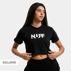 Το φθηνότερο 🛒 Φούτερ Nuff Γυναικείο T-Shirt Black 💯