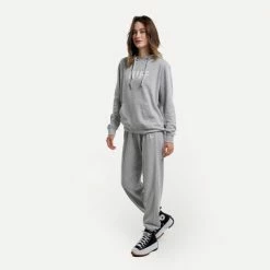 Φτηνός ❤️ Μπλούζα Με Κουκούλα Nuff Wo’s Graphic Γυναικεία Μπλούζα με Κουκούλα Gray Mel 😍 -Φτηνός nuff Κατάστημα nuff wos graphic hoodie 2