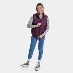 ΧΟΝΔΡΙΚΟ ΕΜΠΟΡΙΟ 😉 Αμάνικα Μπουφάν Nuff Γυναικείο Αμάνικο Μπουφάν Grape 💯 -Φτηνός nuff Κατάστημα nuff wos mock vest padded 20