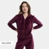 Εκπτωση 🧨 Ζακέτες Nuff Velvet Iconic Γυναικεία Ζακέτα Grape ⭐