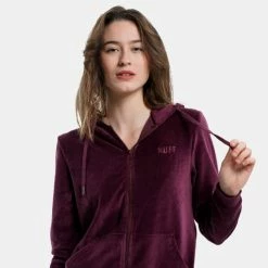 Εκπτωση 🧨 Ζακέτες Nuff Velvet Iconic Γυναικεία Ζακέτα Grape ⭐ -Φτηνός nuff Κατάστημα nuff wos velvet hoodie jacket iconic 2